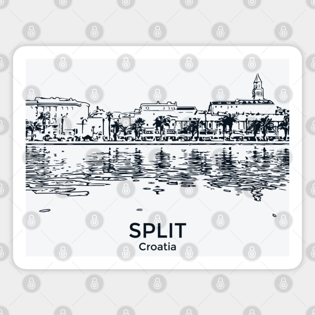 Split - Croatia Magnet by Lakeric